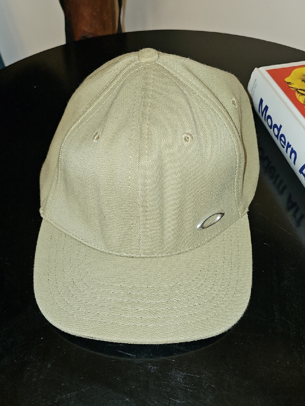 Oakley Tan Cap with Red Logo Patch